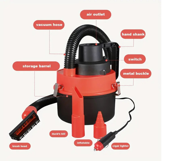 NEW Powerful 2 in 1 shop car vacuum cleaner portable dry or wet in Vacuums in Edmonton - Image 4