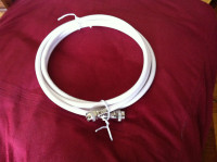 Coaxial Cable-New- White-6 Feet Long- $6.00