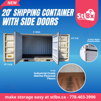 NEW 20' Shipping Container with Side Doors - SALE IN VICTORIA!