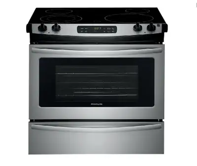 30" ELECTRIC-STOVE-slide in-air fryer-Maytag-WARANTY$899.no tax, View more