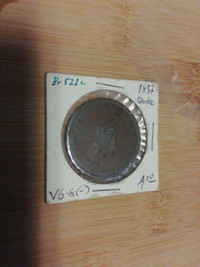 1837 Quebec VG-8(-) one penny token