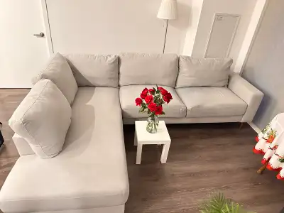 Structube light grey Campbell sofa, View more