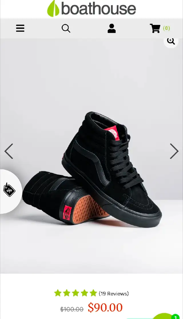 Vans Sk8 Hi size 7.5 women's or size 6 men's or boys in Women's - Shoes in Bedford - Image 5