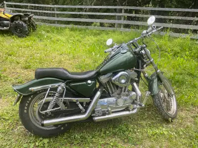 1997 Harley Davidson Sportster Custom. Originally an 883 Hugger, but been a 1200 custom with imitati...