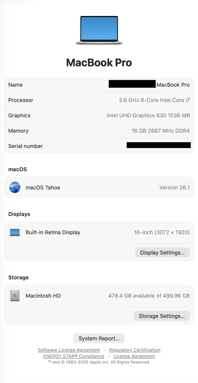 2019 MacBook Pro 16'' MINT in Laptops in City of Montréal - Image 4