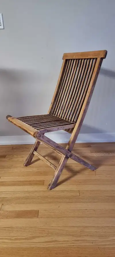 Two wooden chairs, View more