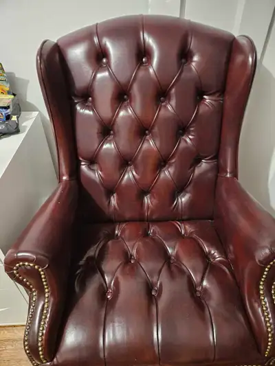 Leather Red Chair, View more