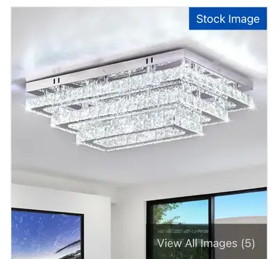 Finktonglan® Modern Crystal LED Ceiling Light, View more
