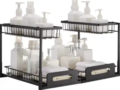 New in Box Pull Out Sink Shelf, 2pcs, View more