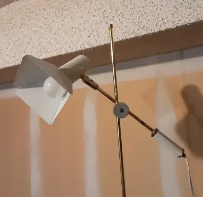 51" high x 19-24" wide light bar, 11" wide base. 2 available, on is white (pictured) the other is cr...