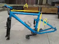 Raleigh Bike Frame, plus other Bike Parts