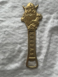 Antique Sweden brass bottle opener