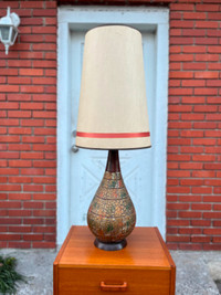 Tall vintage table lamp Lampe mid century 1960