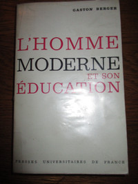 Livre "L'homme moderne et son éducation"