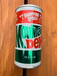 Vintage 10 oz. Mountain Dew can