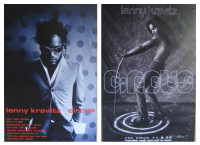 Lot of 2 Lenny Kravitz 1995 Circus 3.5 x 5 Foot SUBWAY Posters