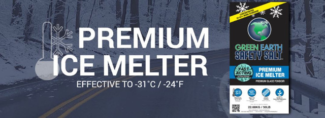 GREEN EARTH - BLUE PREMIUM ICE MELTER / SAFETY SALT - 50LB BAGS in Other Business & Industrial in Woodstock - Image 4