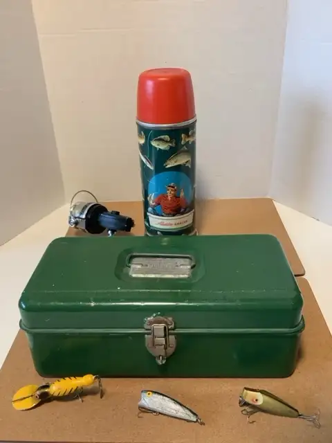 Very well used Fishing Tackle Box62863272122626123