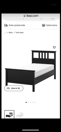 Ikea hemnes twin bed frame for sale