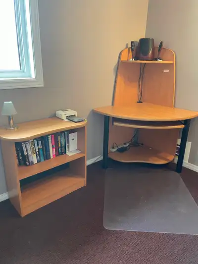 Corner Desk & Bookcase, View more