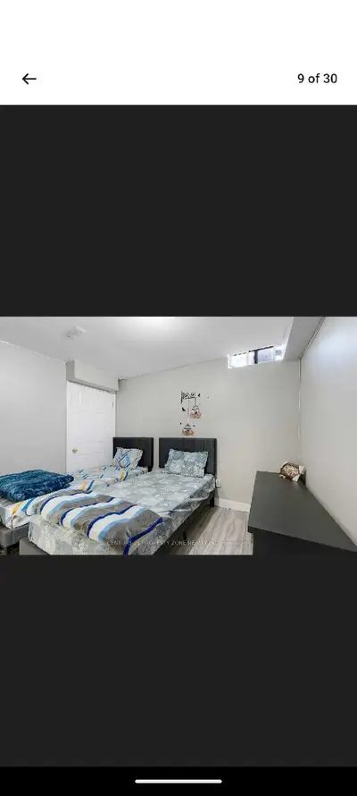 1 Bedroom Basement for Rent Walk in closet and more storage rooms . Glass door washroom. Main inters...