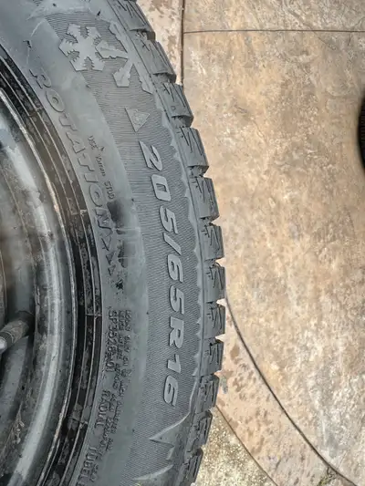 I'm selling a set of four GT Radial Champiro Icepro winter tires, size 205/65R16, mounted on steel r...