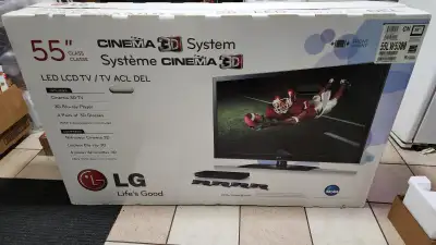 LG 55" HD Stereoscopic 3D TV, View more