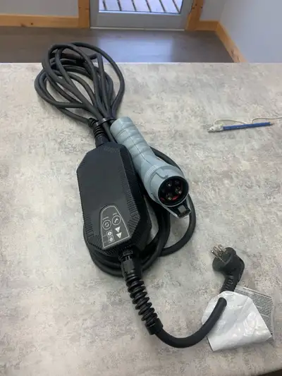 120V car charger. Kept in the trunk as a spare. Just like new