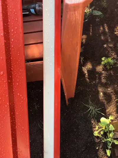Metal Siding J Trim Red 10’ - $5 each