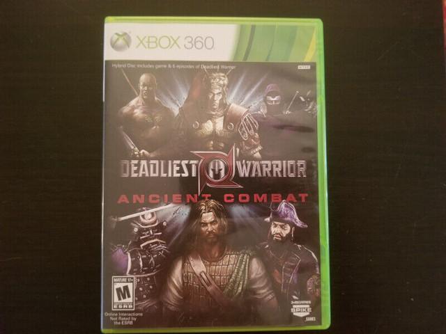 Deadliest Warrior Ancient Combat for XBOX 360 in XBOX 360 in Markham / York Region