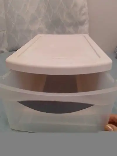 Organize your space with this Rubbermaid storage drawer , perfect for tidying up any room; while thi...