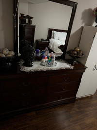 Dresser with mirror