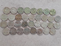 Collection of Loonies and Toonies