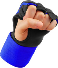 Boxing Wraps - MMA Gloves - WYOX, Blue, Size XS