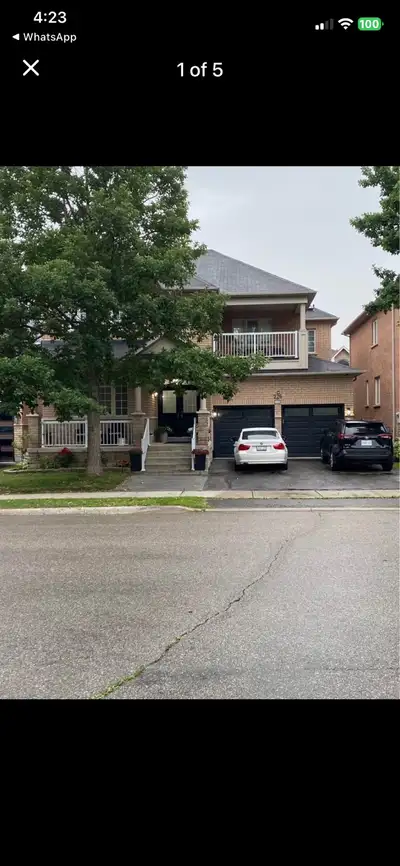 2 bedrooms with 1 bathroom and a large kitchen and a living room. 1850$rent + 30% utilities in Vaugh...