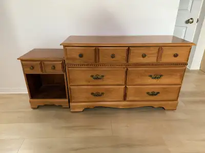 Solid Wood Bedroom set - Dresser and Nightstand, View more