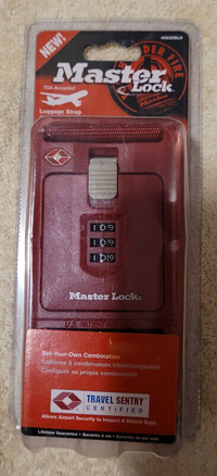Masterlock Luggage Strap Lock - TSA Accepted