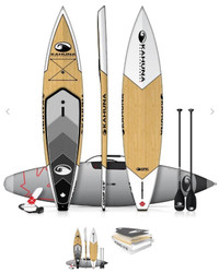 Stand Up Paddle Board - SUP Kahuna COMP BAMBOO Touring 12’6”