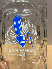 Beer Glass - Steam Whistle - large mug - lettering level