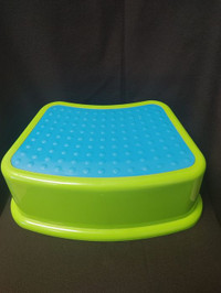 Green and Blue Plastic Step Stool