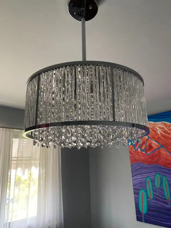 Sparxx 6-Light 16" Chrome Pendant Chandelier light in Indoor Lighting & Fans in Mississauga / Peel Region - Image 3