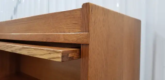 Antique Std Desk oak barrister bookcase 6 tiers 6 parts 3 doors in Bookcases & Shelving Units in Ottawa - Image 9