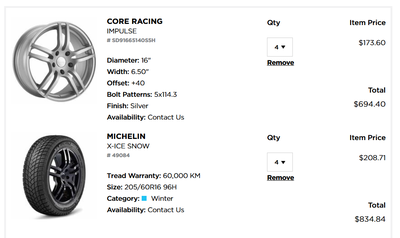 Winter Tire Package - Michelin X-Ice Originally paid over $2000 from Kal Tires Slightly used on Lexu...
