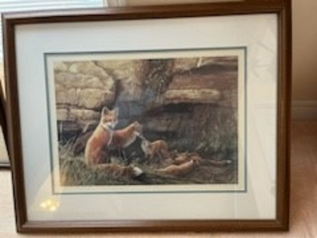 LIMITED EDITION FRAMED "SUMMER FOX" PRINT in Home Décor & Accents in Sault Ste. Marie