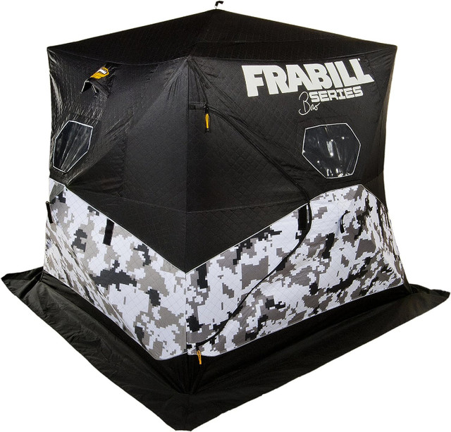 FRABIL INSULATED BRO SERIES PORTABLE ICE SHACK 3-4 PERSON + SLED in Fishing, Camping & Outdoors in North Bay