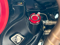Ducati Rizoma STM Oil Filler Cap Wire tie holesTrack Street Race