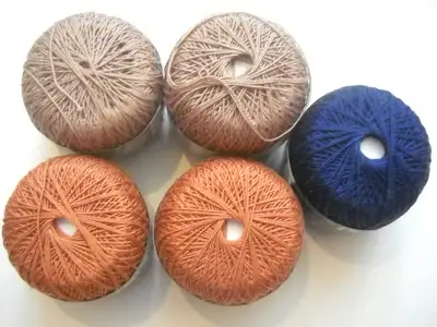 8 balles de laine 100% coton (Perlé) "neuves"3,12$/un., View more