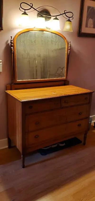 Antique Dresser and Vanity, View more