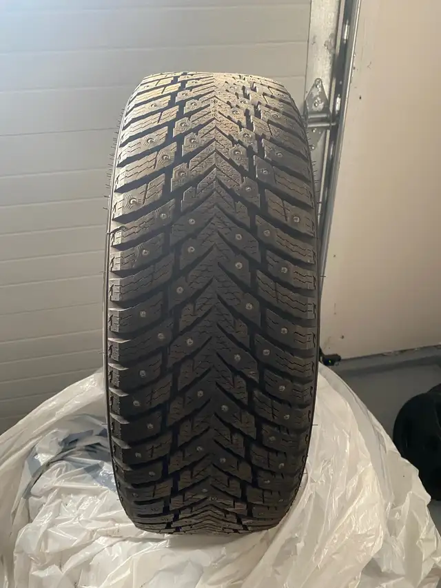 4 winter tires studded on rims in Tires & Rims in Bedford - Image 2