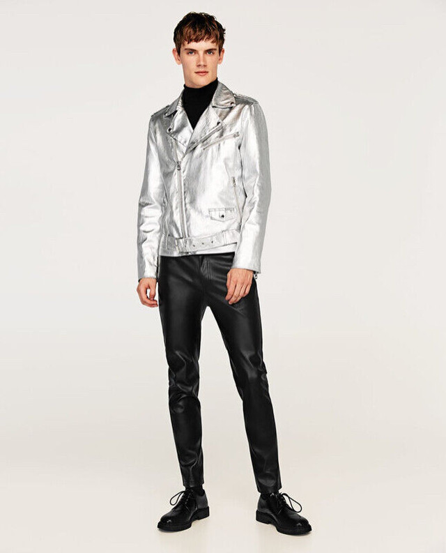 Men's Glam Rocker Metallic Jacket New with tags Large Slim in Men's in City of Halifax - Image 2